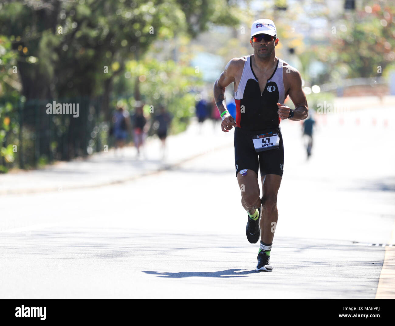 San Juan, Puerto Rico. , . TrÃƒÂ-alo Ironman de distancia 70.3 que se lleva  a acabo en San Juan y que consiste en mandar 1.2 millas, rodar 56 millas en  bicicleta y