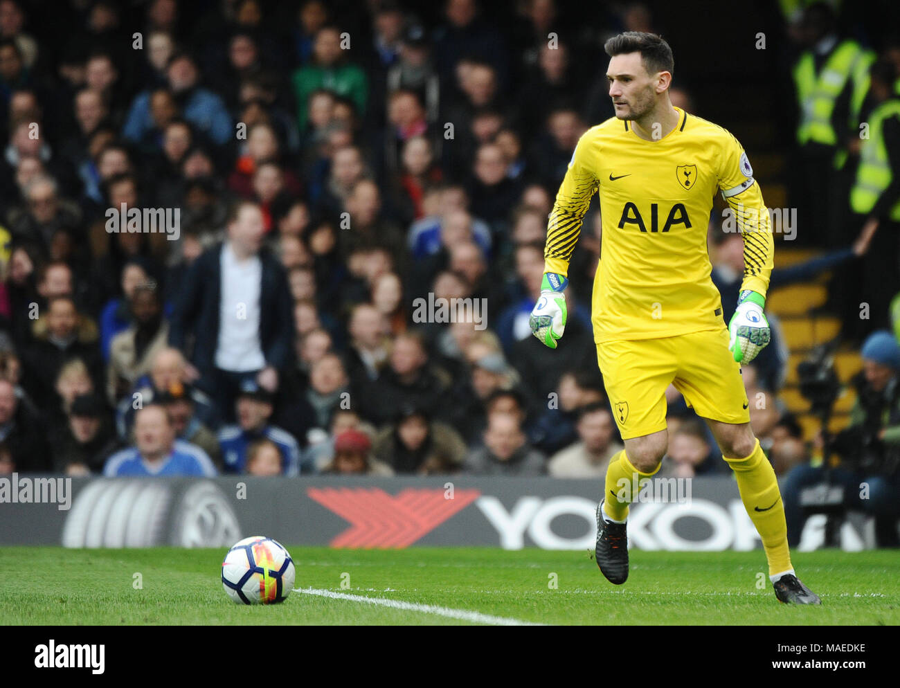 Hugo Lloris of Tottenham seen during the Premier League match between ...