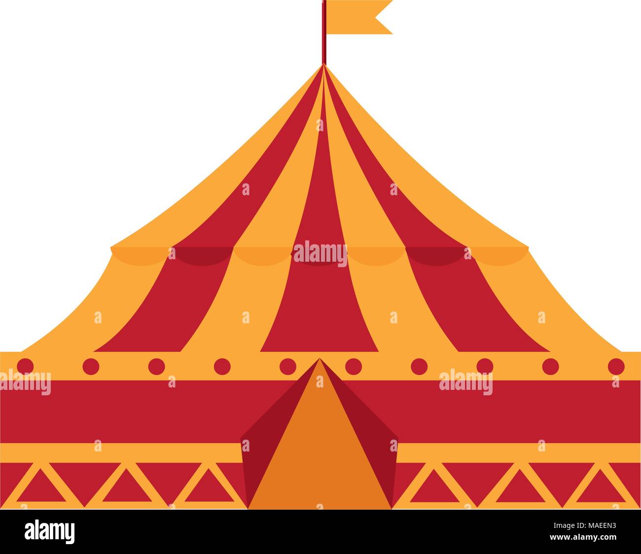 circus tent isolated icon vector illustration design Stock Vector Image ...