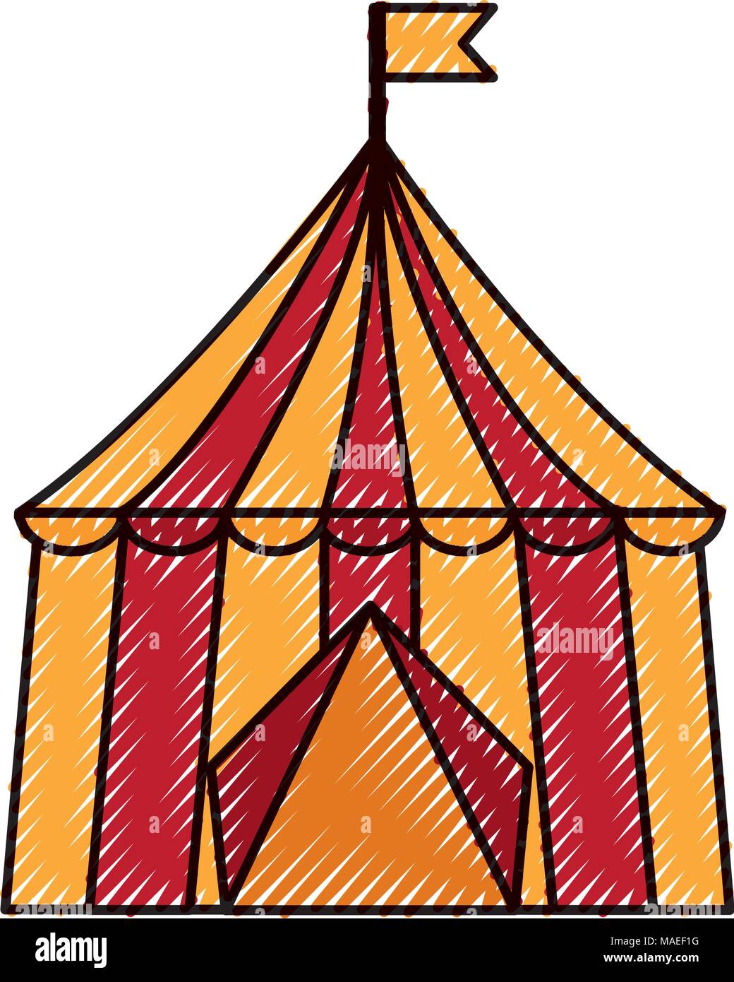 circus tent isolated icon vector illustration design Stock Vector Image ...