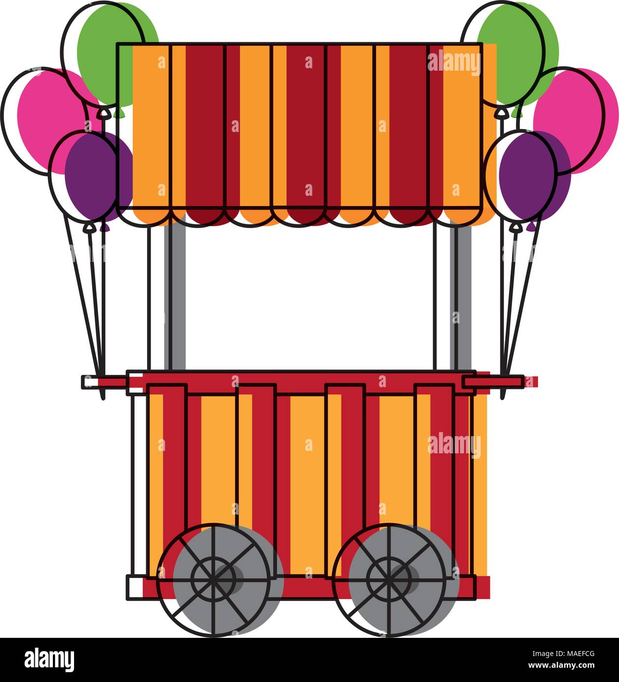 circus pumps air shop vector illustration design Stock Vector Image ...