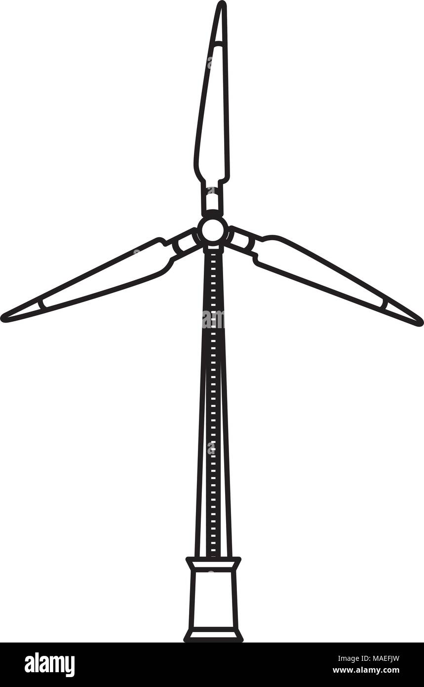 energy renewable turbine wind power vector illustration Stock Vector ...
