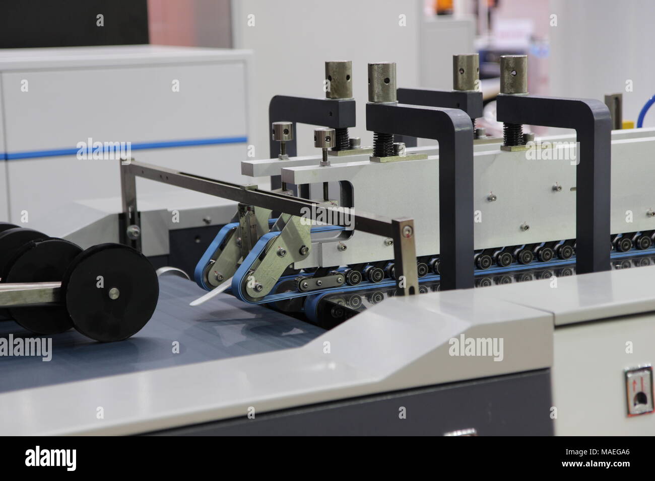 Digital label production machine ; Printing industry Stock Photo Alamy