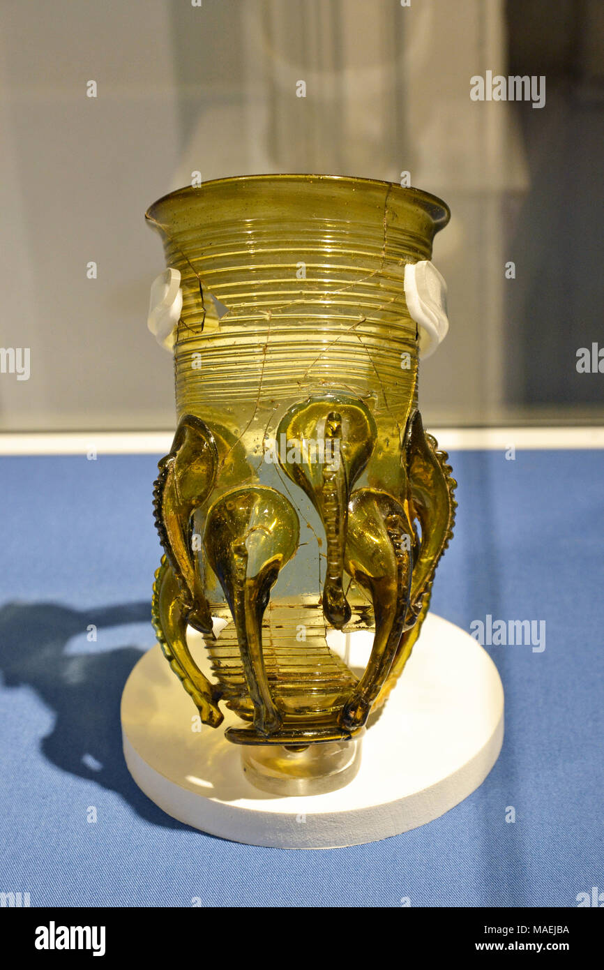 Claw beaker from the Dark Ages, made in 500 to 600 AD. Bucks County