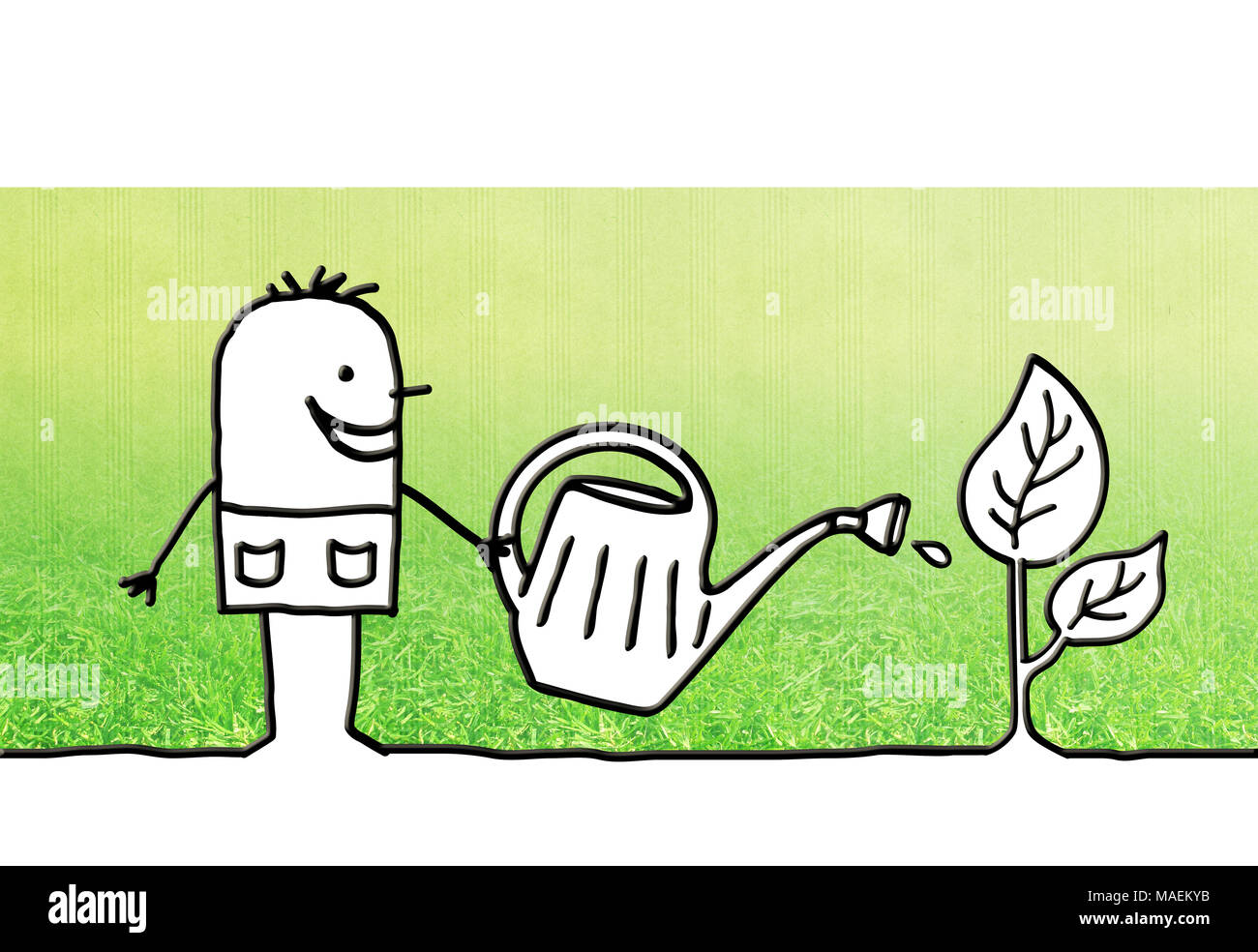 Watering can cartoon hires stock photography and images Alamy
