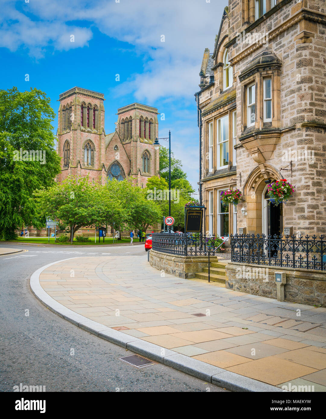 Saint Andrew's Cathedral in Inverness, Scottish Highlands. Stock Photo