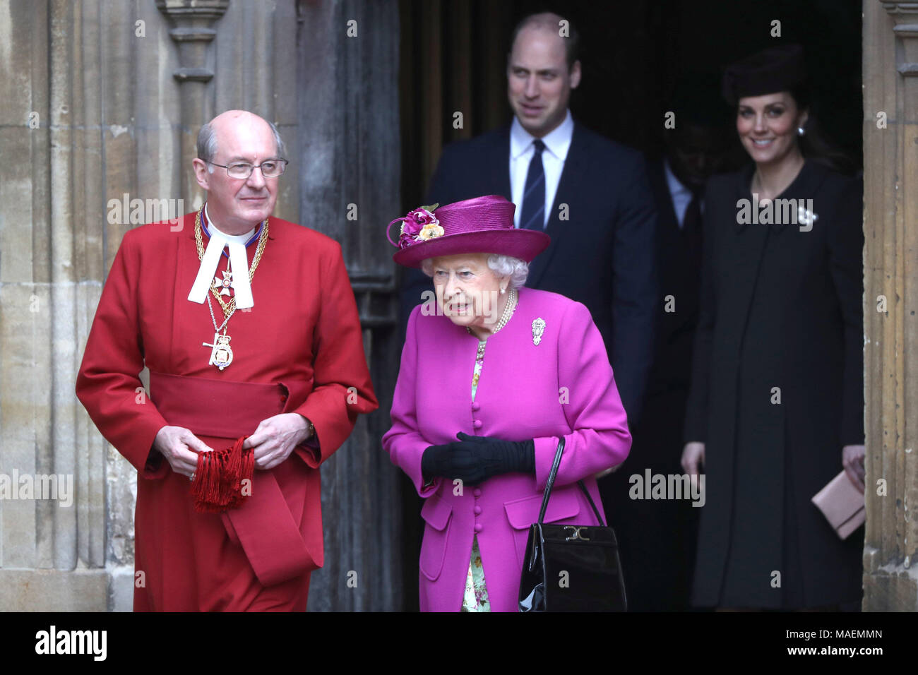 The Duke And Duchess Of Cambridge And Queen Elizabeth Ii - 
