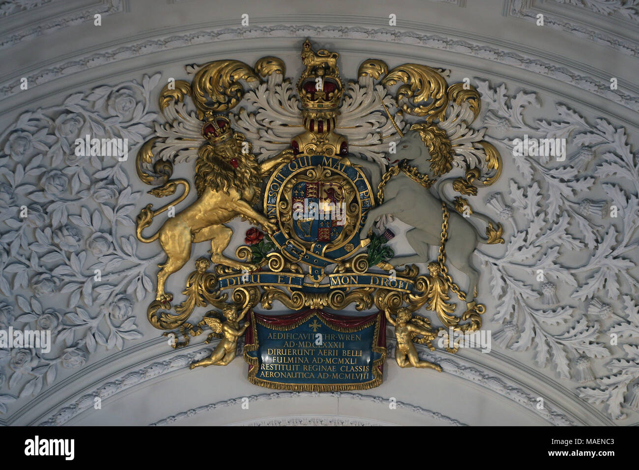 A General View Of The Raf Motto During The Founders Day Service To