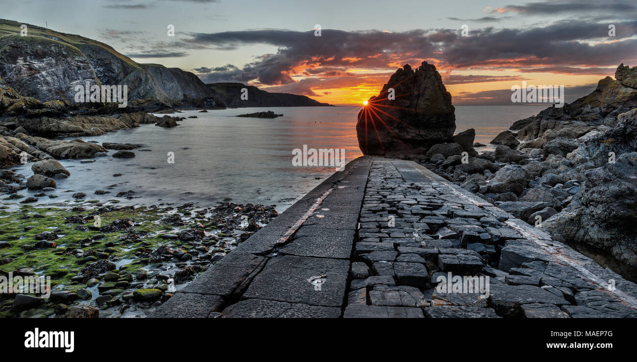 Pettico Wick, St Abb's Head peninsular, East Lothian, Scotland Stock Photo