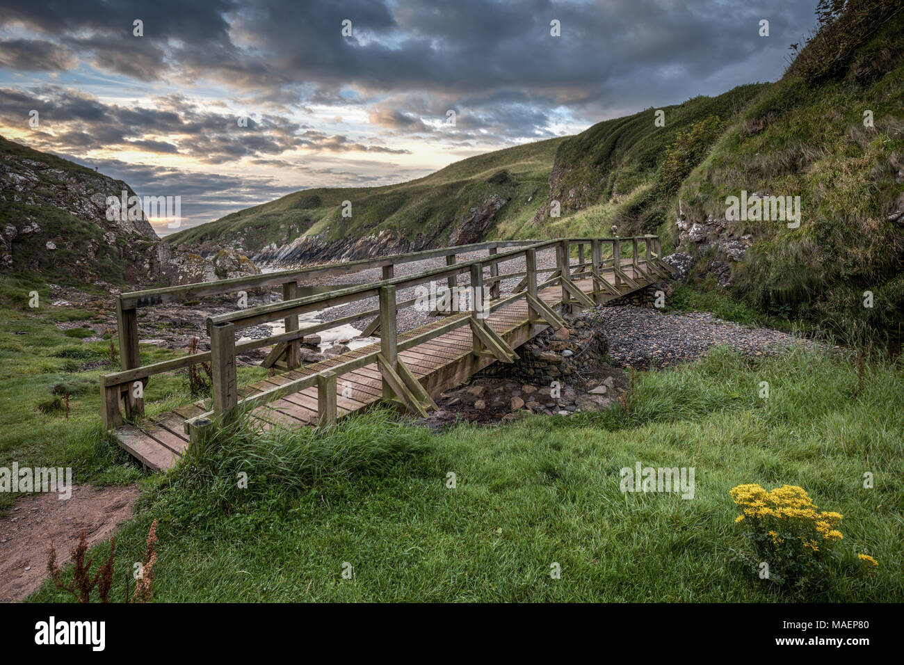 Coldingham Bay, Berwickshire, Scotland Stock Photo