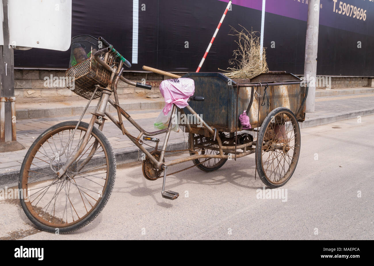 Diy Cargo Bike Cargo Nacho Libre Trike Metal Tricycle Hi-res Stock