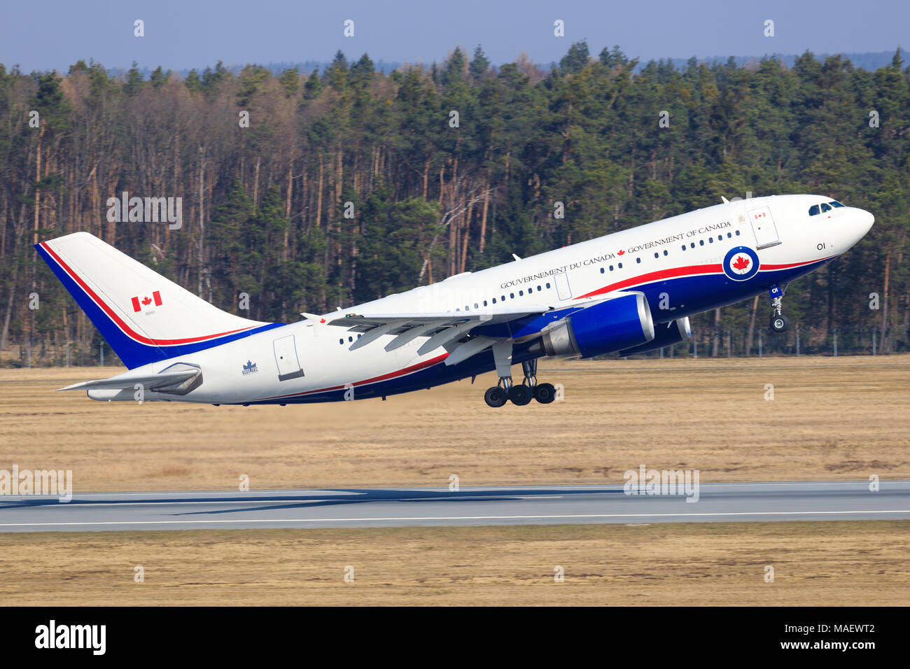 Nürnberg/Germany:Boeing Airbus A310 from Kanada Air Force Nürnberg/Germany 28.03.2017 Stock Photo