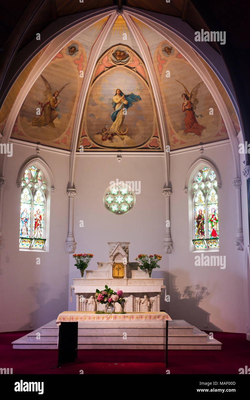 Interior of the Good Shepherd Chapel, part of the Abbotsford Convent. Stock Photo