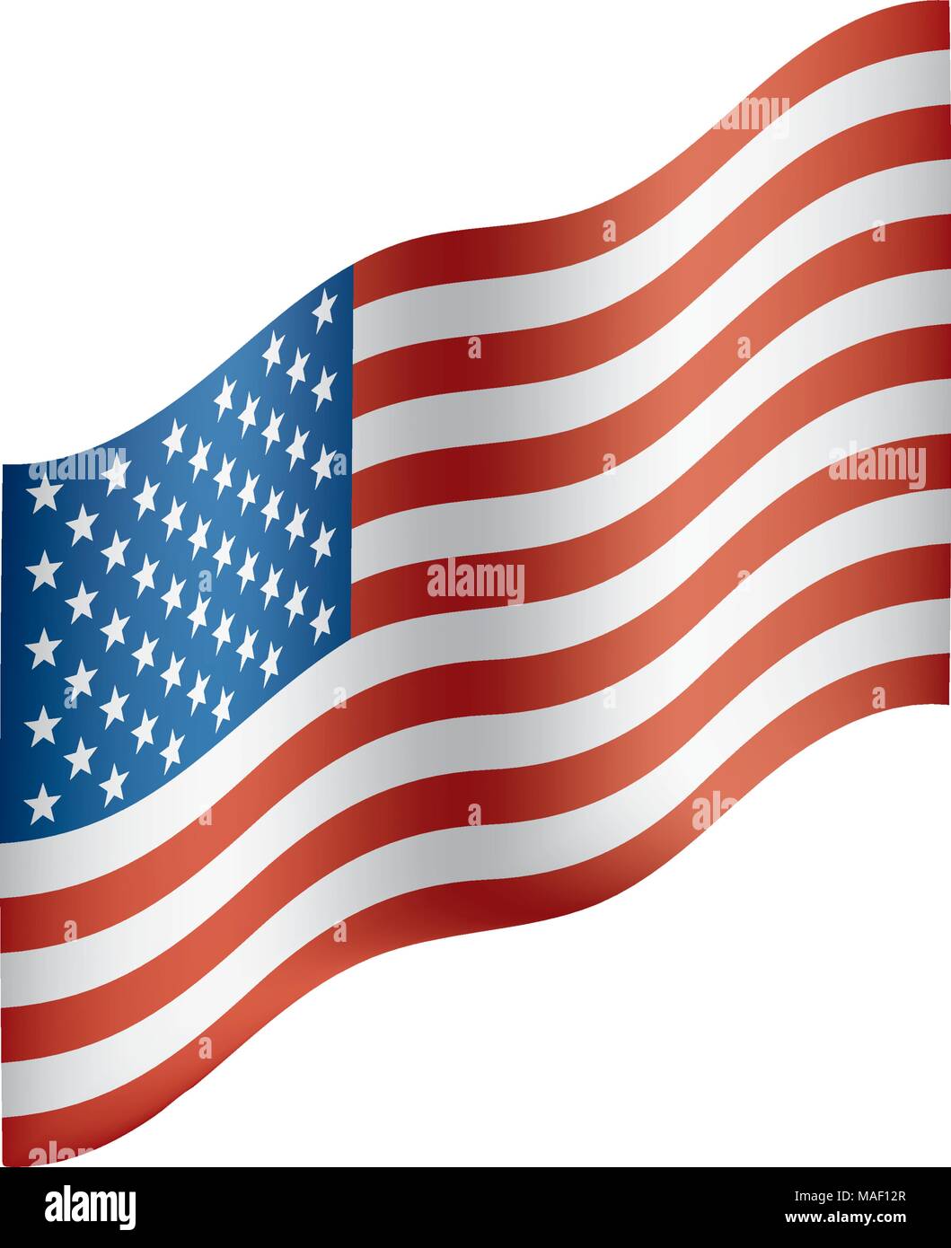 USA Flag isolated Stock Vector Image & Art - Alamy