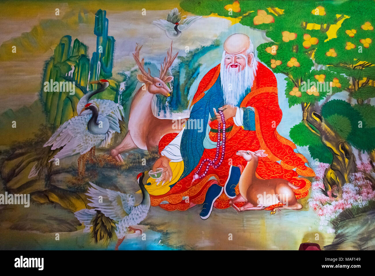 Mural in Aba Guanyin Temple, Ngawa Tibetan and Qiang Autonomous