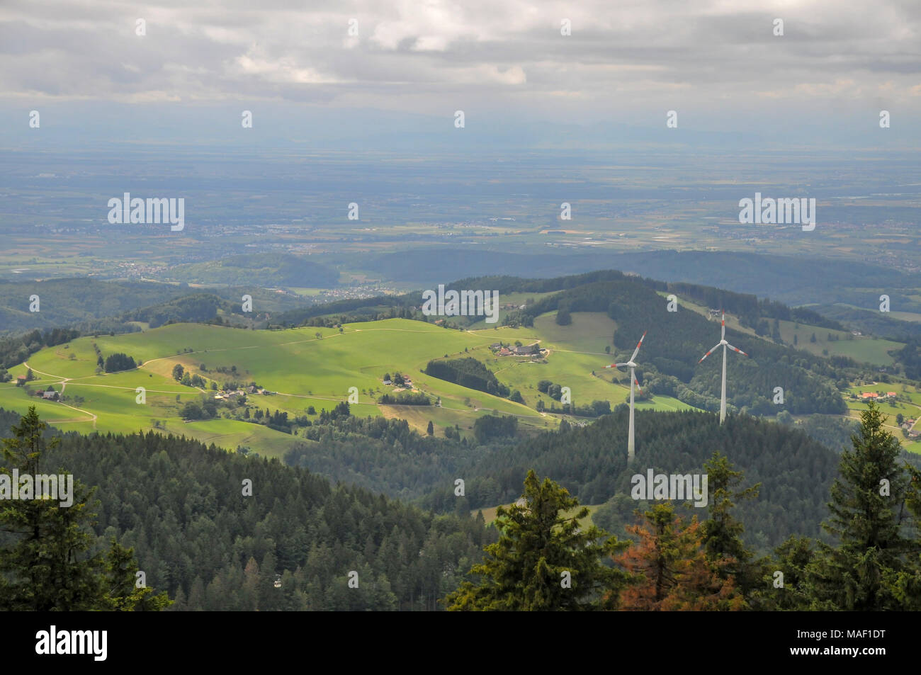 View of the mountain Schauinsland, Baden-Wurttemberg, Germany, Stock Photo