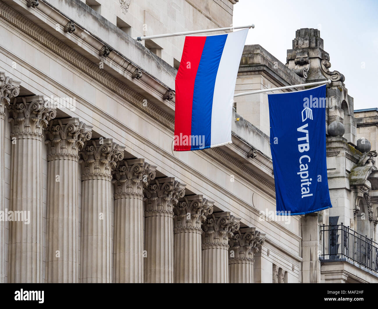 VTB Capital - Russian Investment Bank office in Cornhill in the City of London, London's financial district Stock Photo