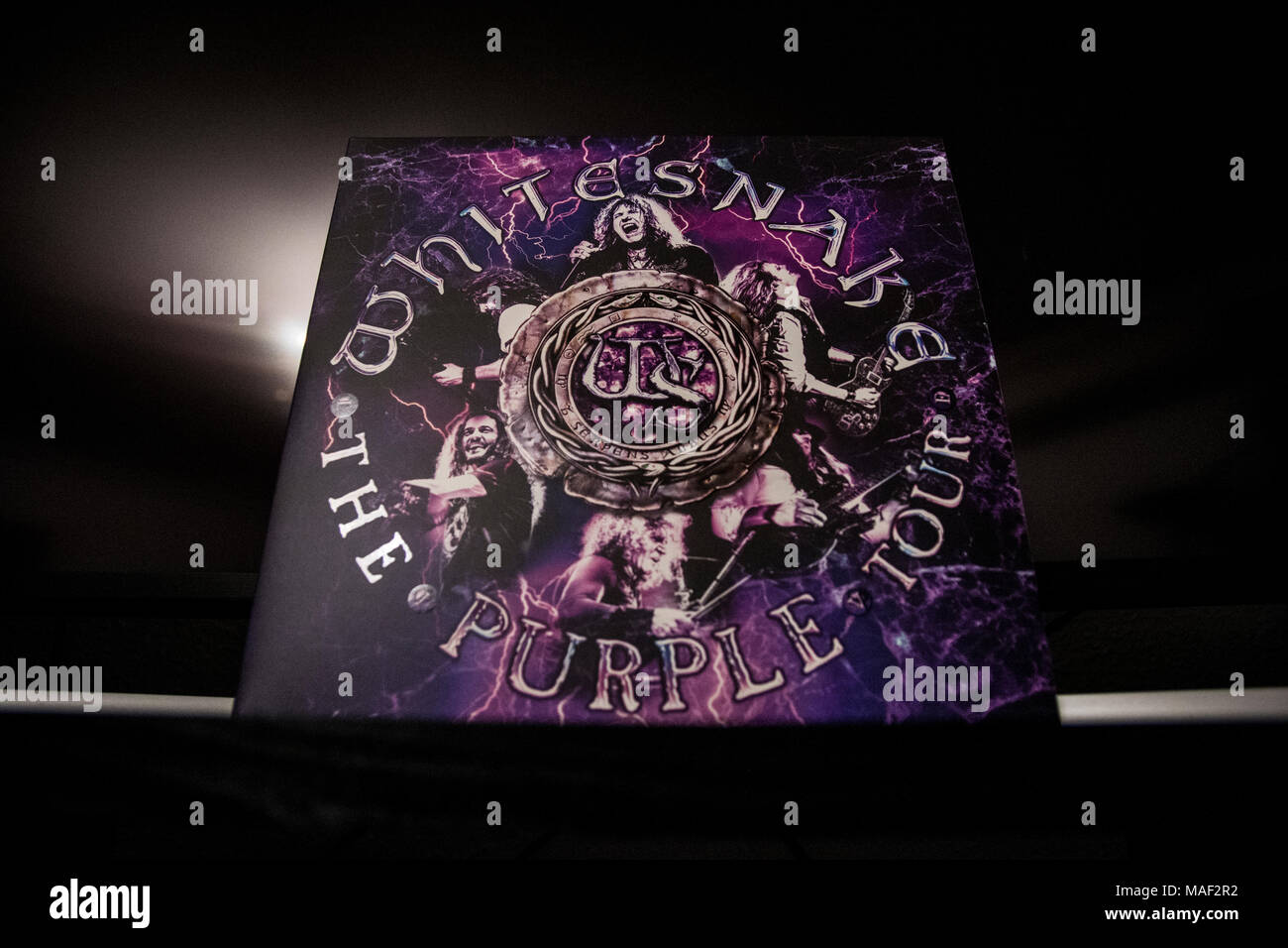 The purple tour album, live record.12th album from Whitesnake rock band.  Special edition, includes songs of Deep Purple Stock Photo - Alamy