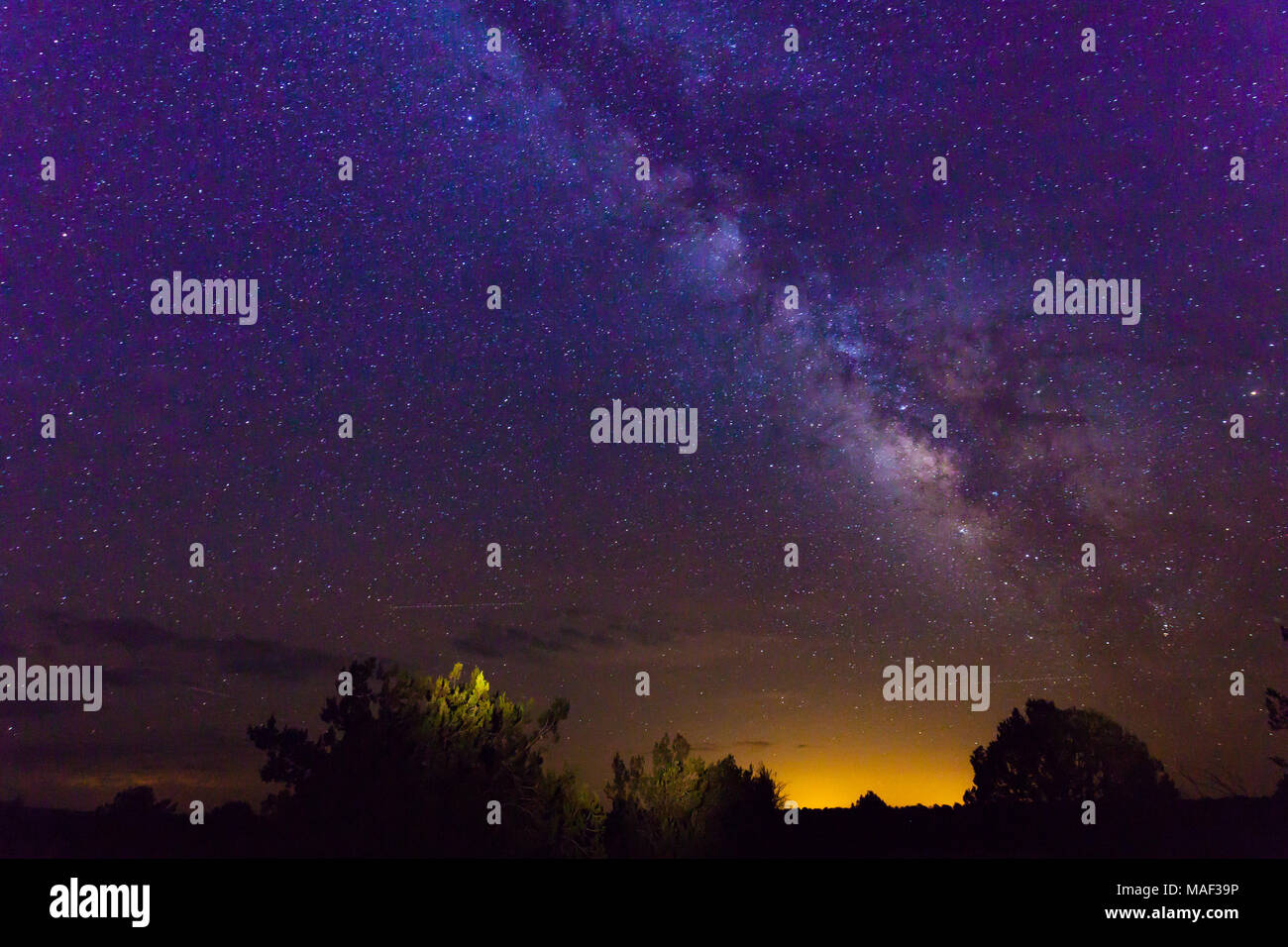 Milky Way and Stars in the Night Sky Stock Photo - Alamy