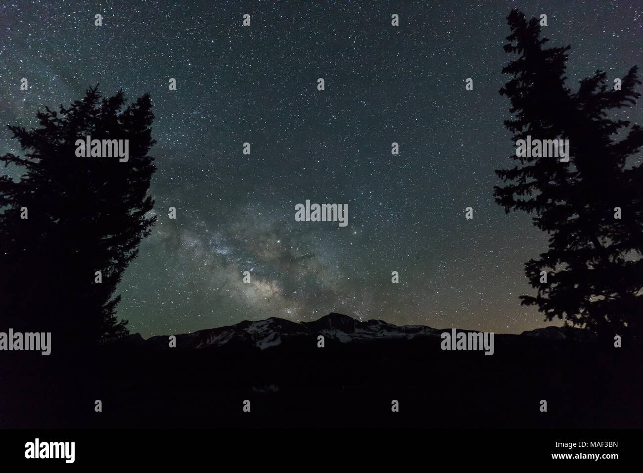 Milky Way and Stars in the Night Sky Stock Photo - Alamy