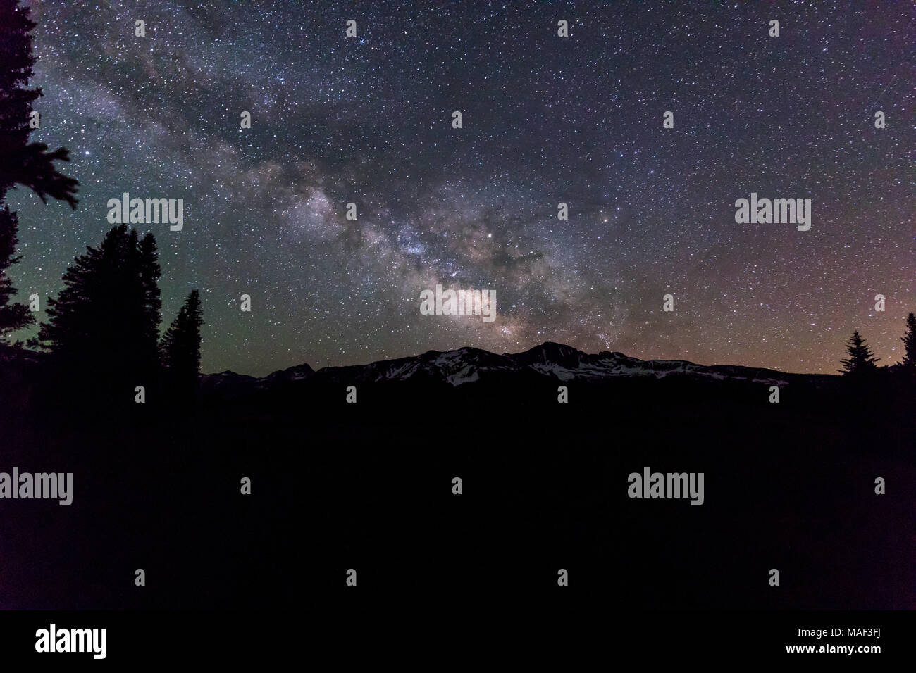 Milky Way and Stars in the Night Sky Stock Photo - Alamy