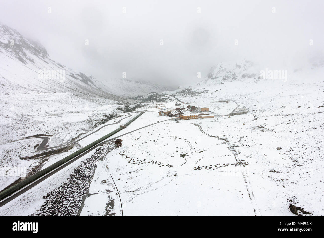 View From One Of The Dam Walls Of The Silvretta Reservoir Lake