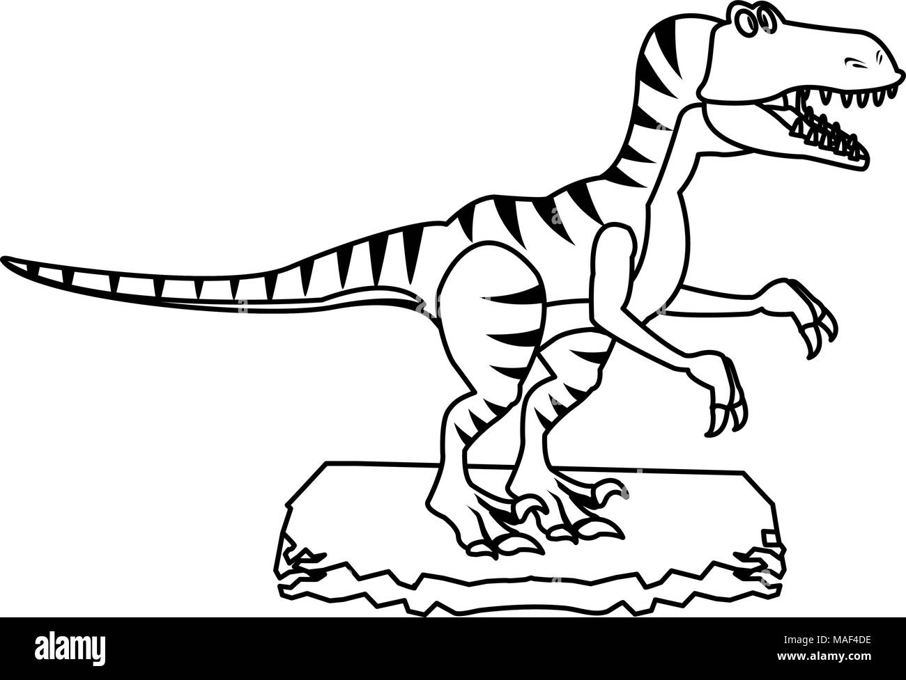T rex cartoon Stock Vector