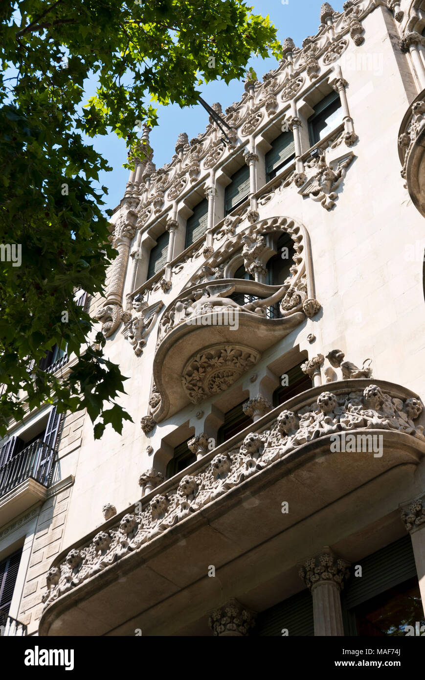 Ramon Mulleras House, Barcelona, Spain Stock Photo