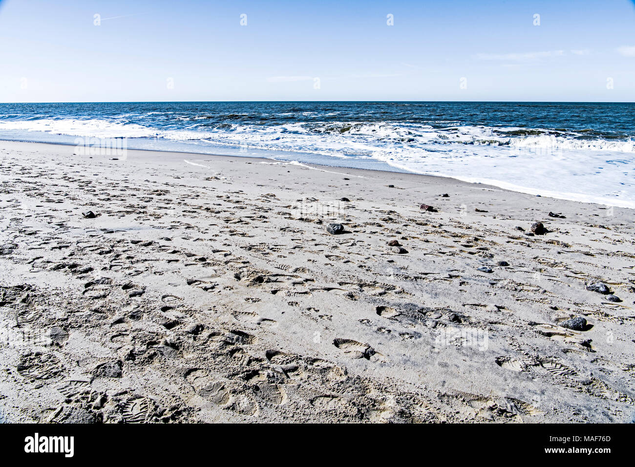 Sylt (Northern Germany, North Frisia): Beach scene; Sylt (Nordfriesland): Am Stran Stock Photo