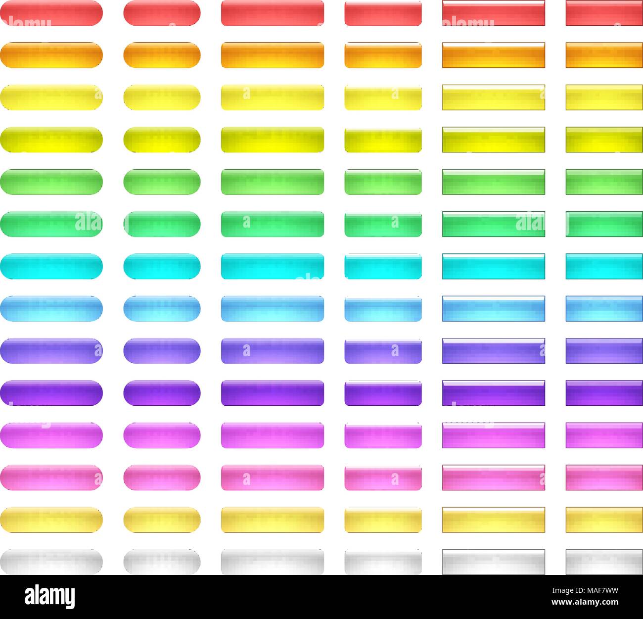 vector web buttons set Stock Vector