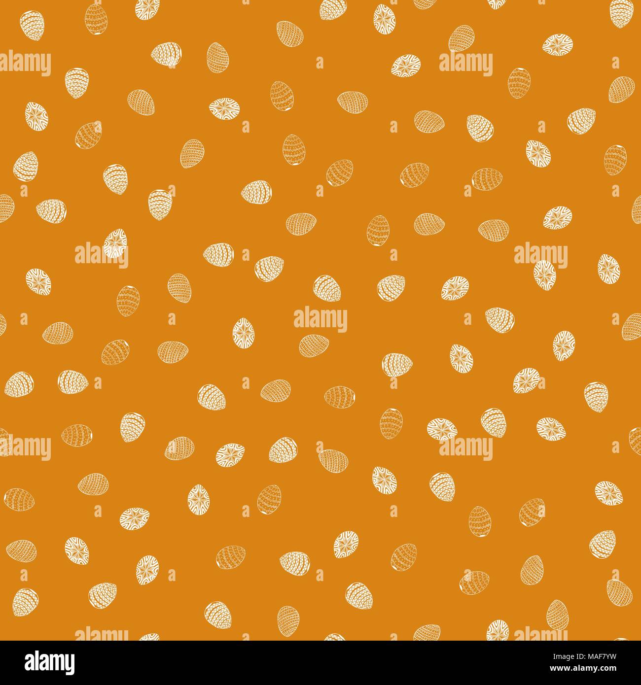 doodle vector easter eggs chaotic seamless pattern Stock Vector Image ...