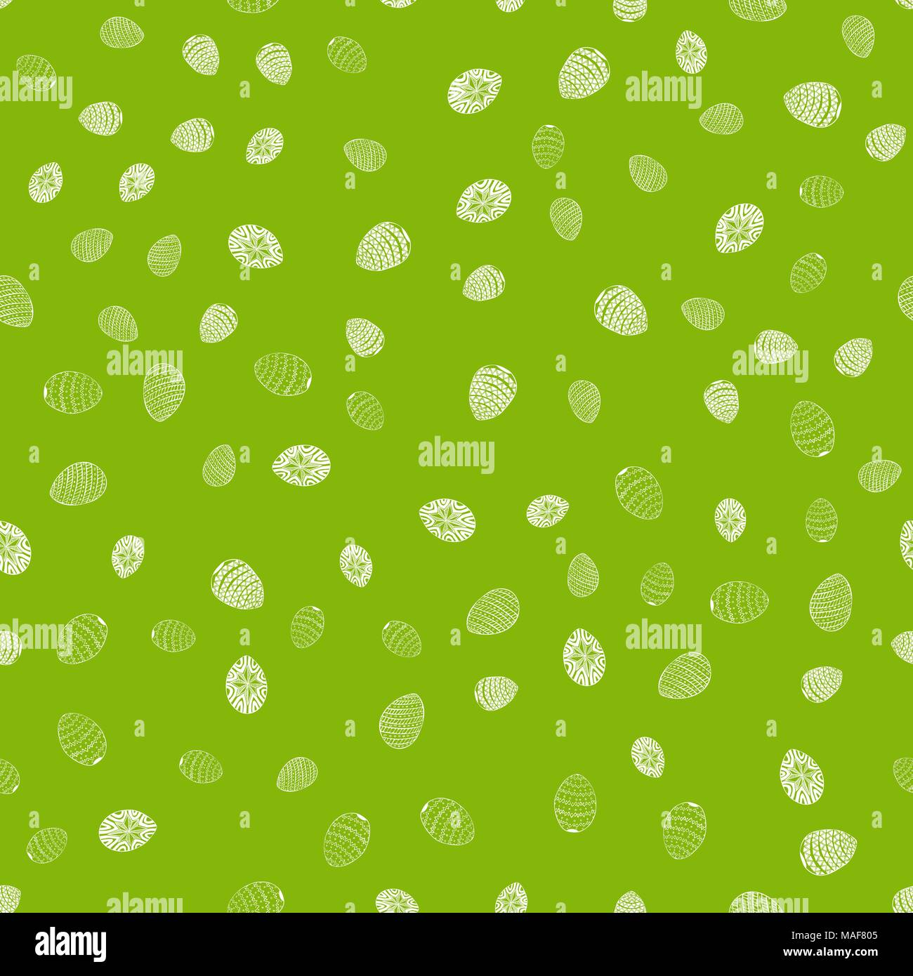 doodle vector easter eggs chaotic seamless pattern Stock Vector Image ...