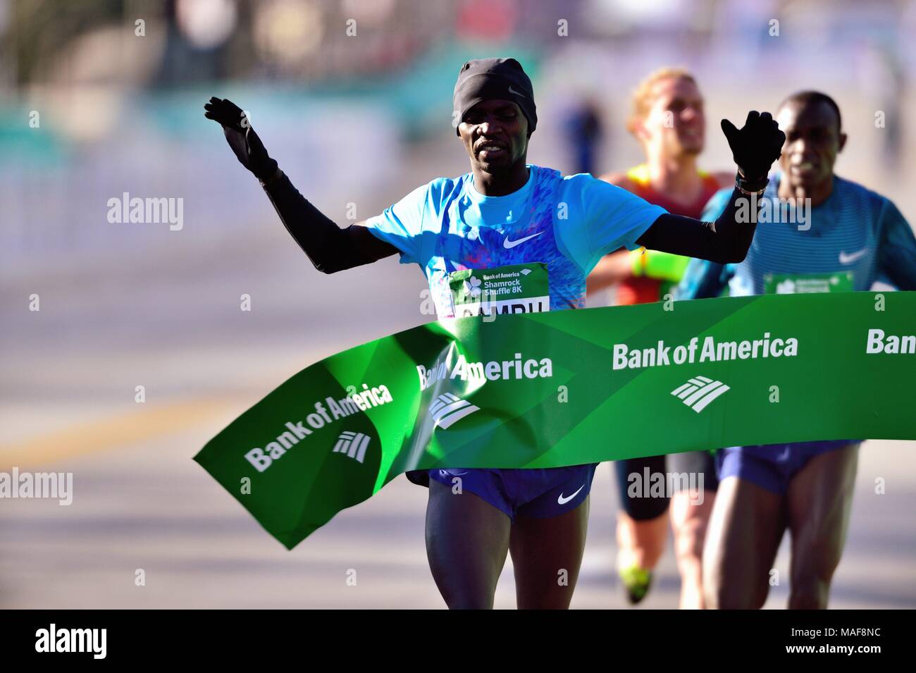 Chicago, Illinois, USA. Kenyan and Chicago resident Stephen Sambu