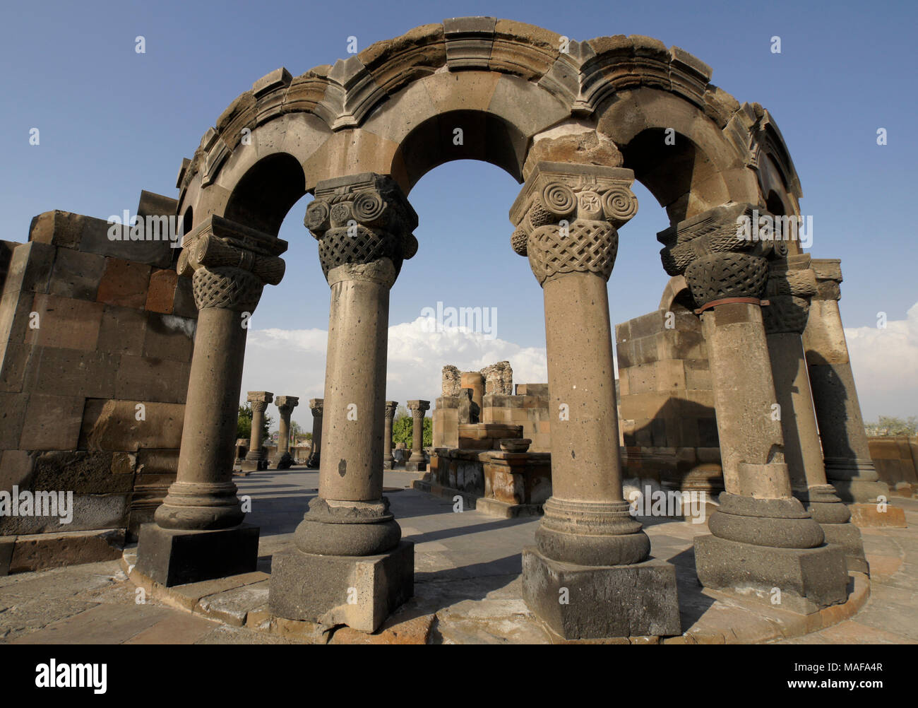 Ruins of the 7thcentury Zvartnots Cathedral (Church of Surp Grigor