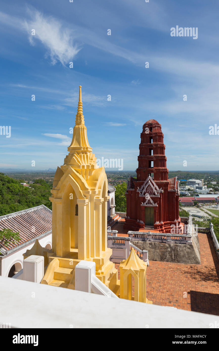 Wat Phra Kaeo, Phra Nakhon Khiri historical park, Phetchaburi, Thailand Stock Photo