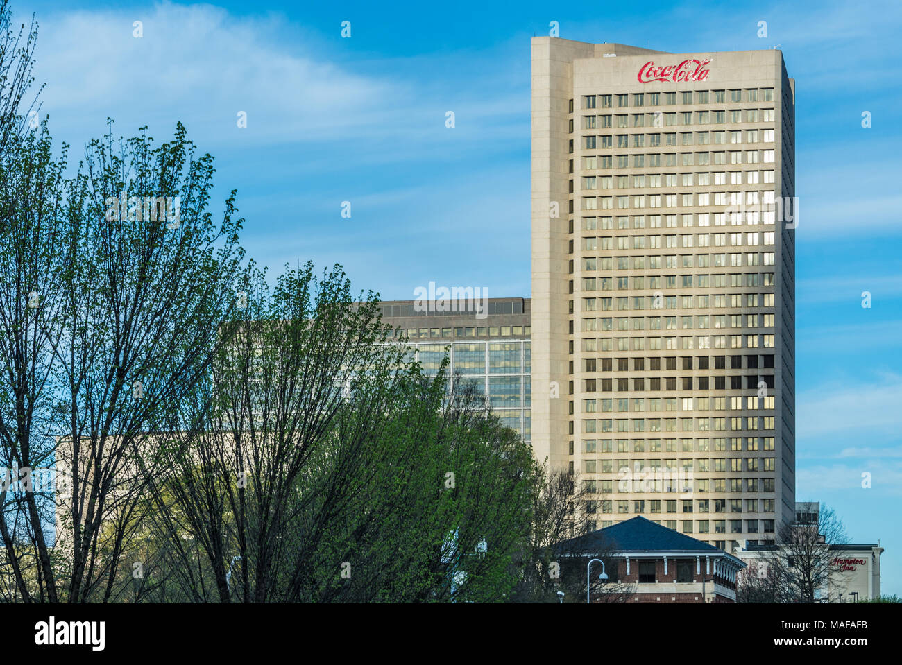 Coca-Cola international headquarters in Atlanta, Georgia. (USA) Stock Photo