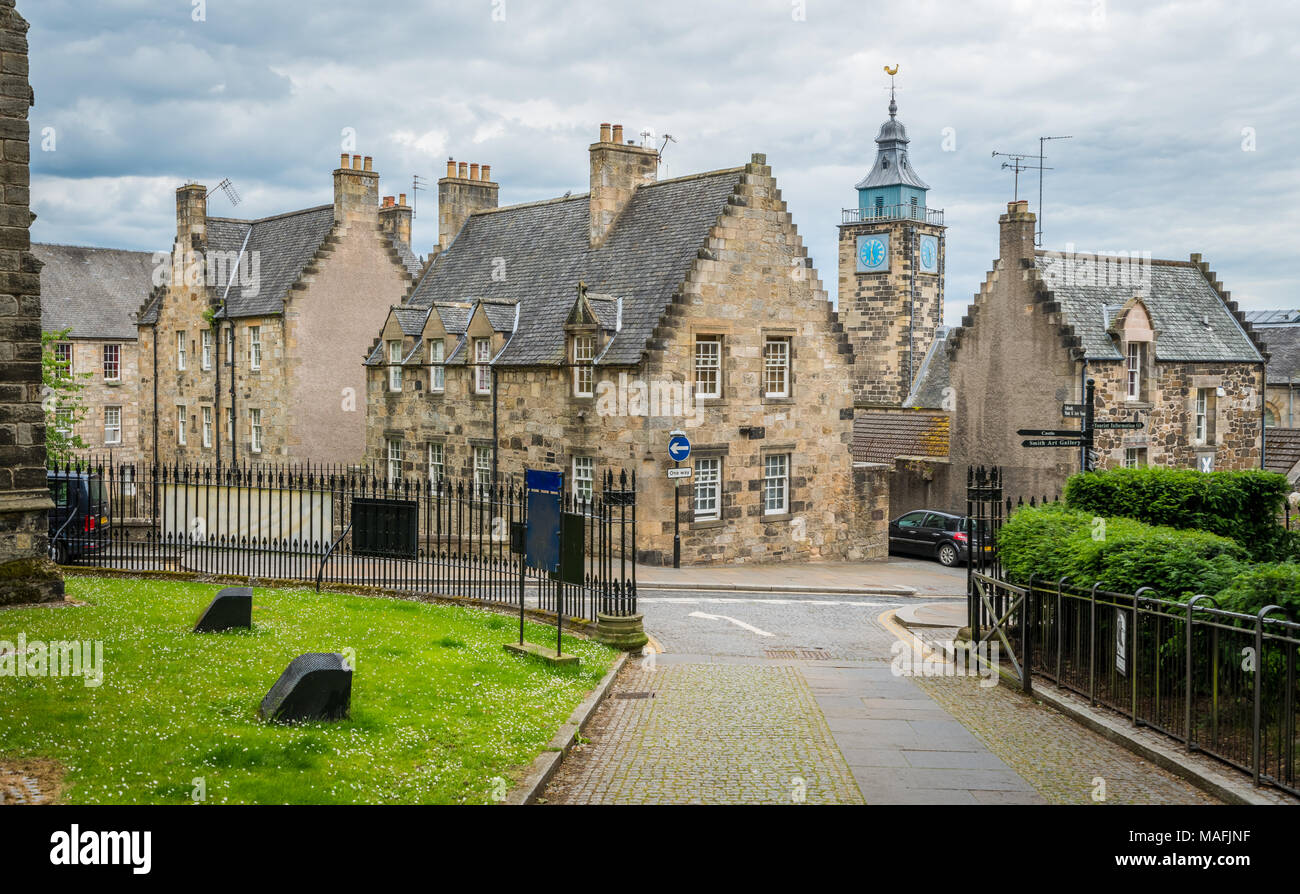Path leading to Stirling old town, Scotland Stock Photo