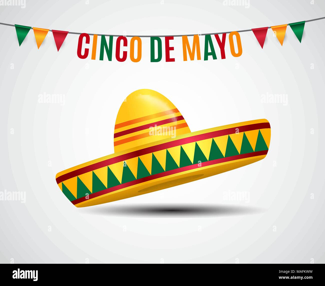 Cinco de Mayo holiday background. Vector illustration Stock Vector