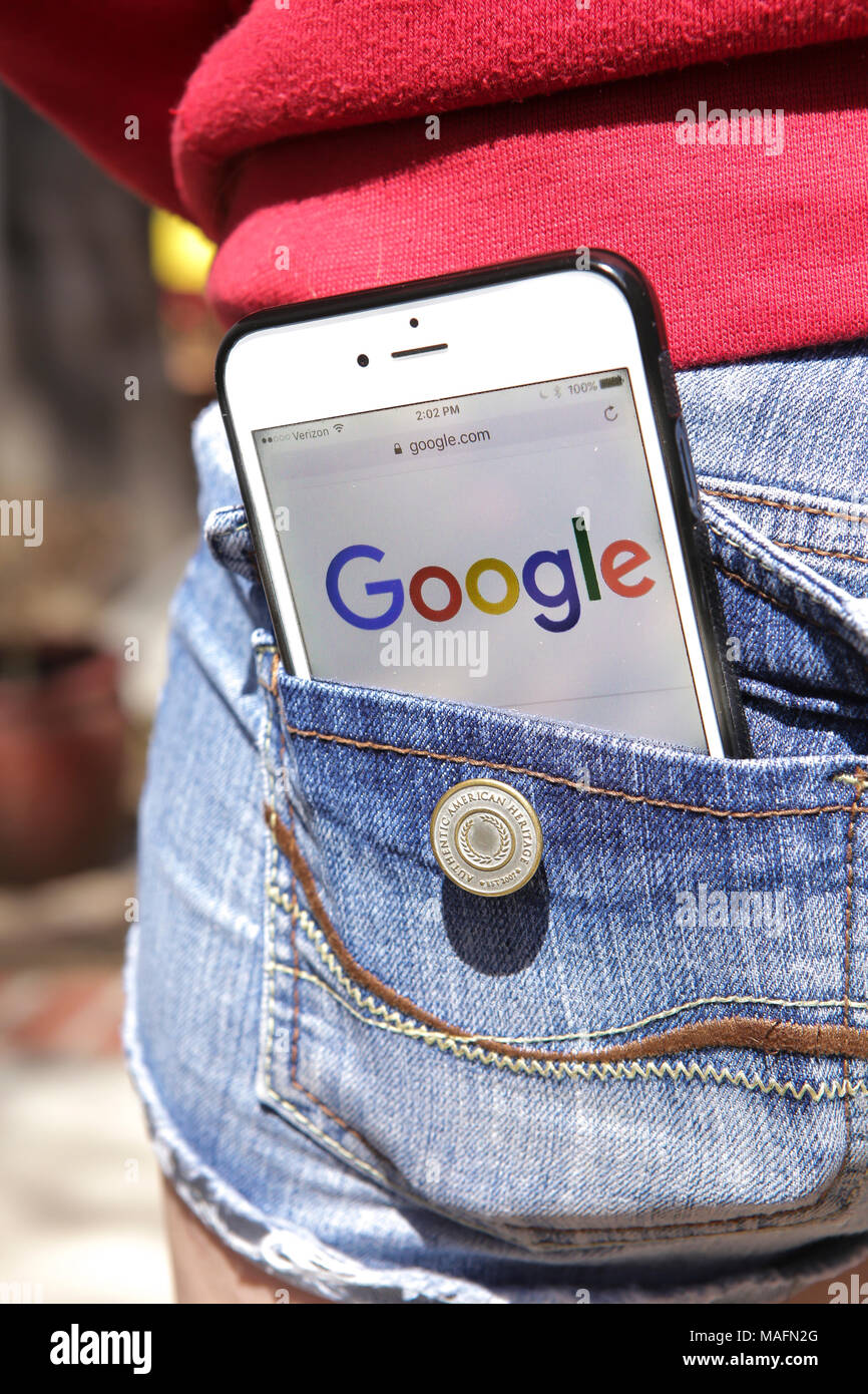 Iphone In Girls Pocket Hi Res Stock Photography And Images Alamy