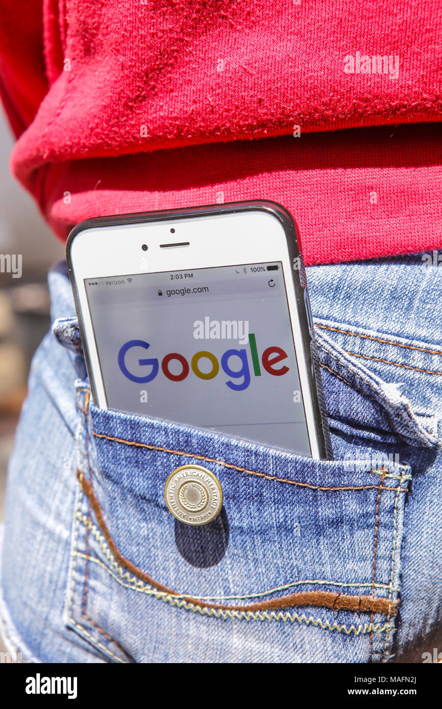 Iphone In Girls Pocket Hi Res Stock Photography And Images Alamy