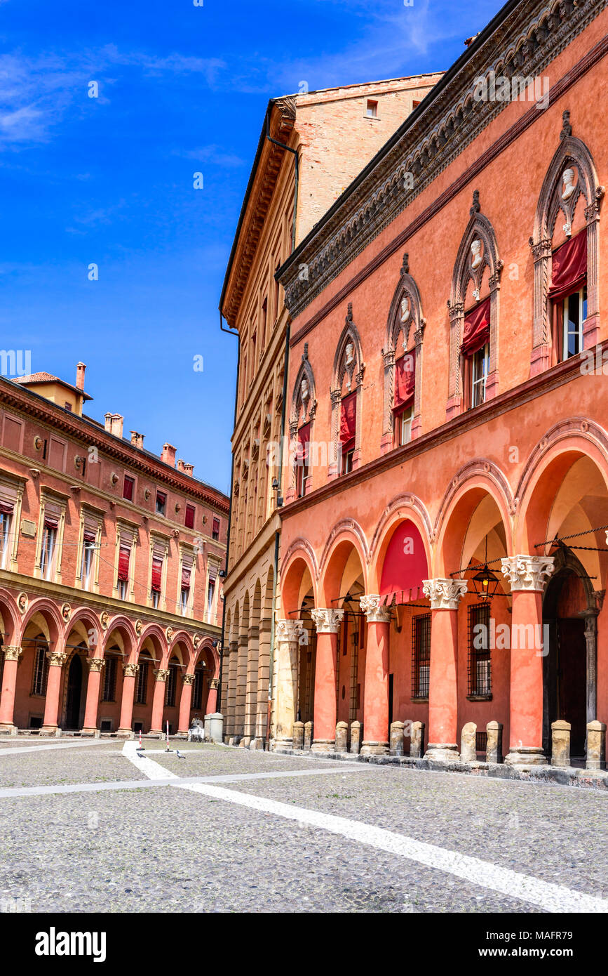 Bologna, Italy San Stefano square in red Bolognese city, Emilia Romagna italian region Stock