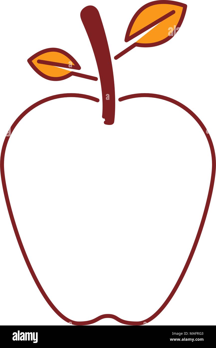 apple fresh fruit icon Stock Vector Image & Art - Alamy