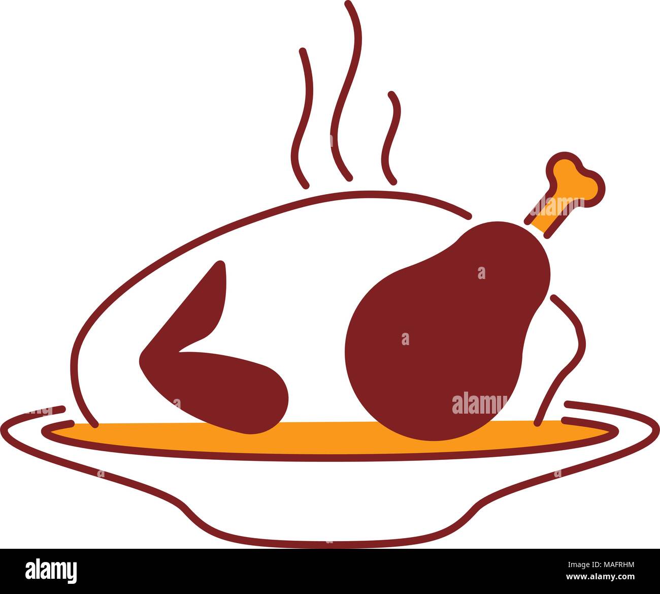 delicious chicken cook icon Stock Vector Image & Art - Alamy