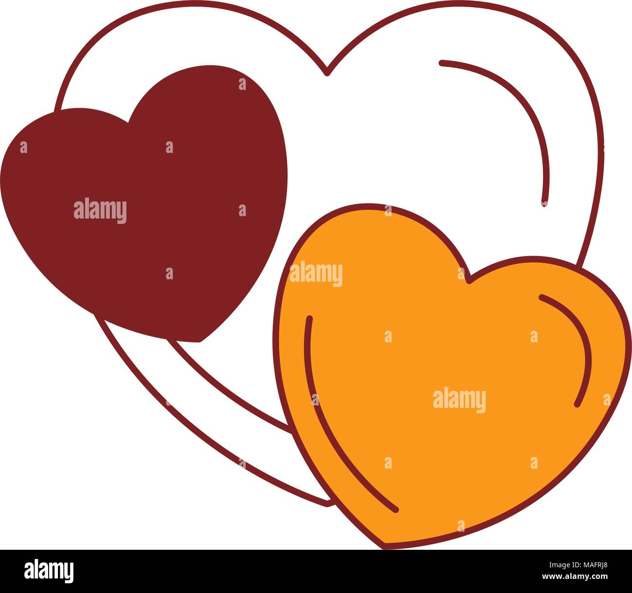 hearts love isolated icons Stock Vector Image & Art - Alamy