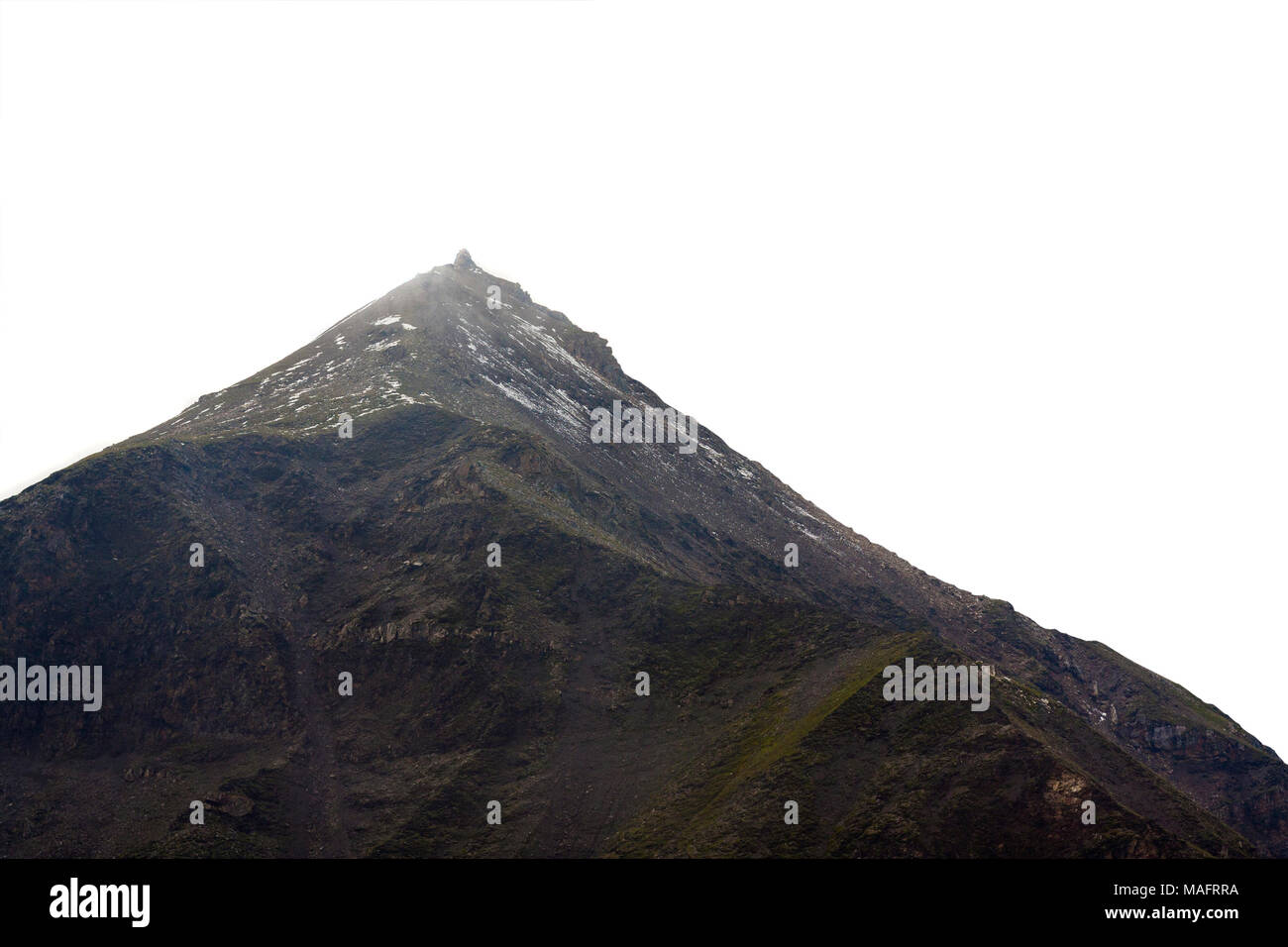 mountain peak isolated on white background Stock Photo - Alamy