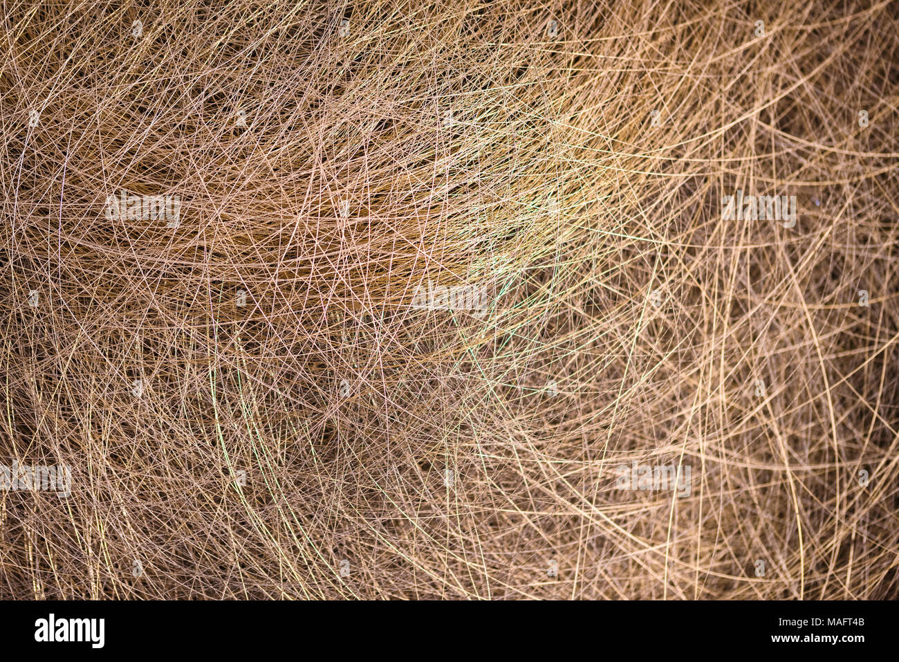 Copper wire for the power industry, background. Stock Photo