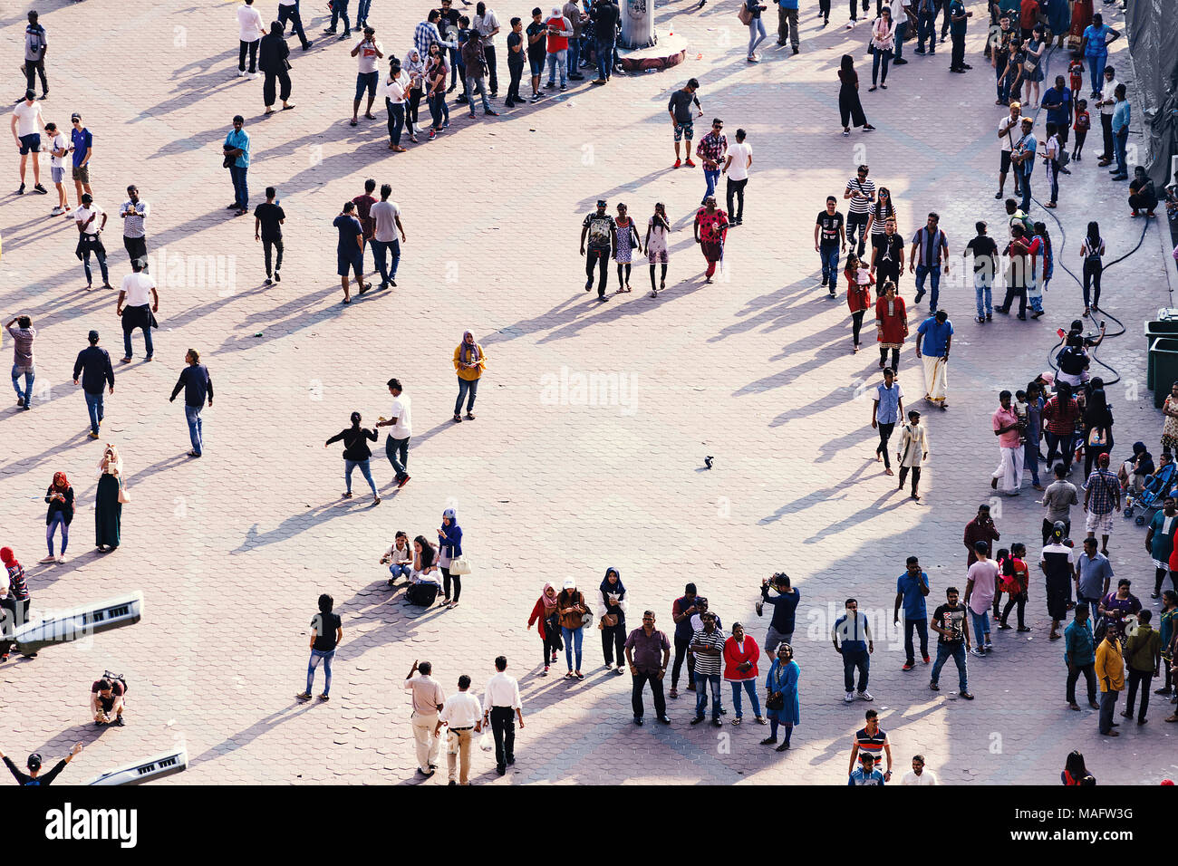 Kuala Lumpur Malaysia 2018 02 16 City Square With Daily Life In Big Town People Crowd Who Spend Their Free Time Interact With Each Other Stock Photo Alamy