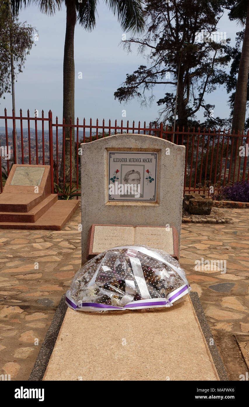 Alexander Mackay's grave, Kampala Uganda, East Africa Stock Photo Alamy