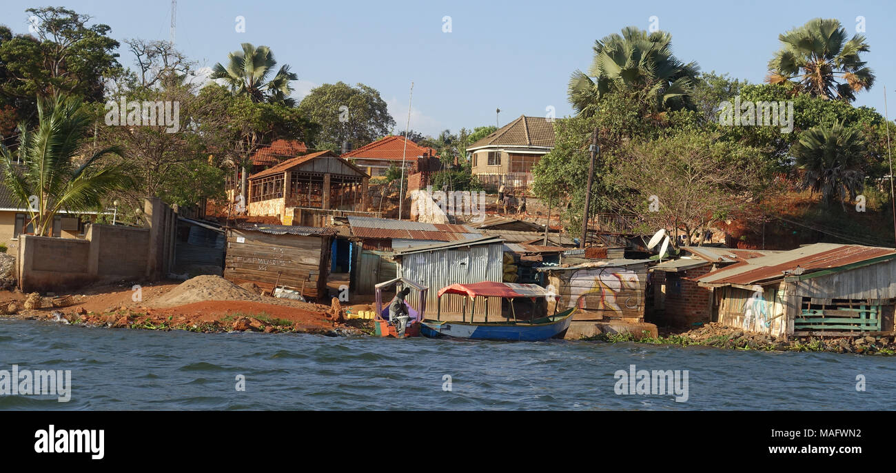 Nile River Uganda East Africa Stock Photo