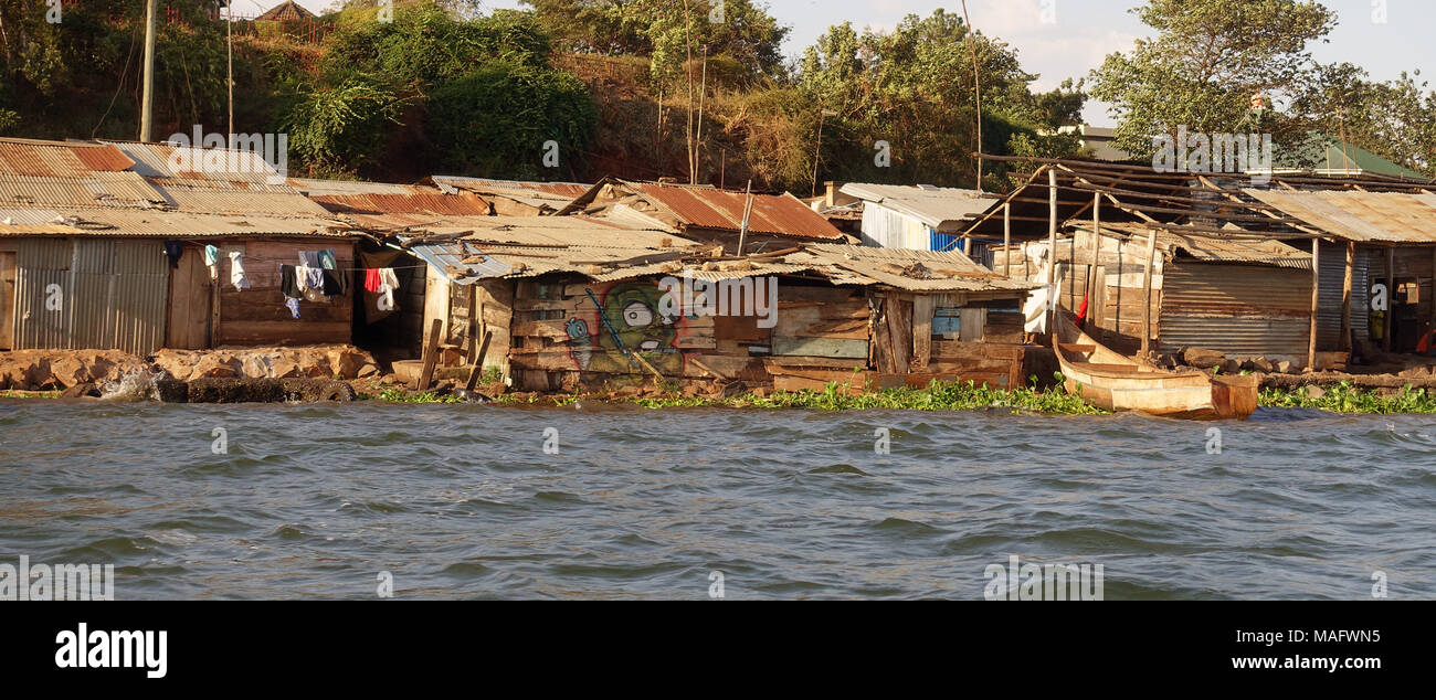 Nile River Uganda East Africa Stock Photo